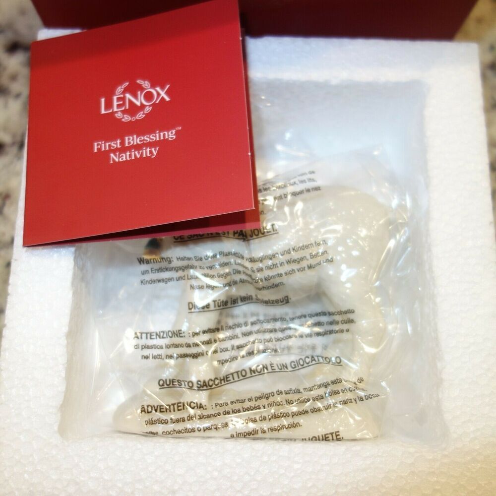 NEW Lenox First Blessing Nativity Goat Porcelain Figurine In Box W/ COA - Picture 10 of 11